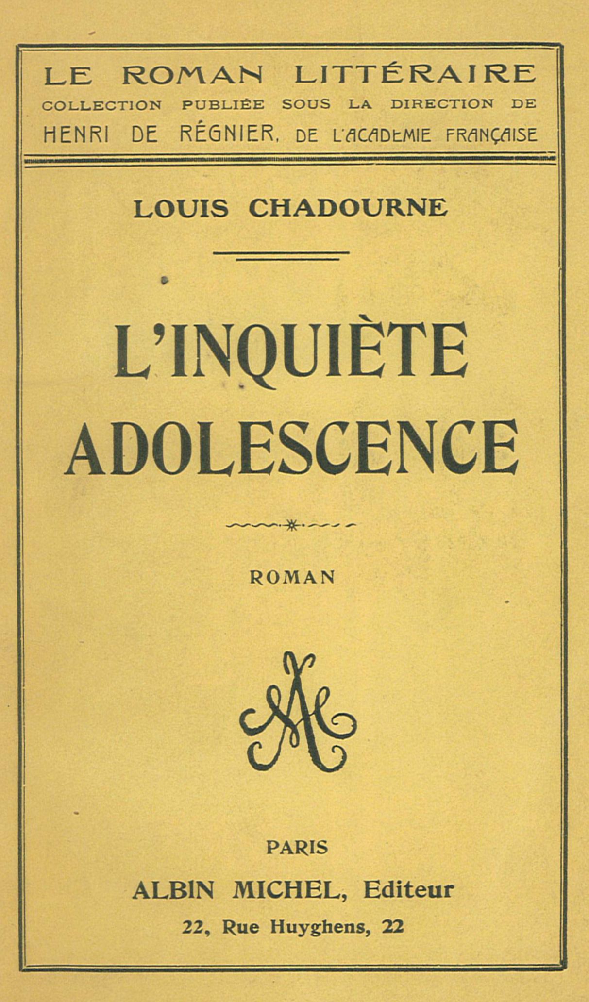 Linquiete adolescence 1